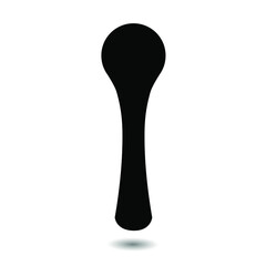 wooden spoon vector icon. cooking spoon icon.