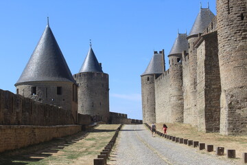 Fototapeta na wymiar Carcassonne cité