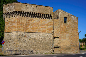 Historic walls of Acquapendente, Lazio, Italy