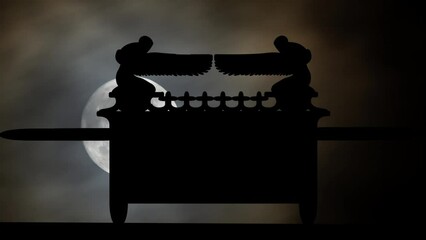 Ark of the Covenant, Time Lapse by Night with Full Moon