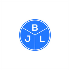 BJL letter logo design on white background. BJL creative circle letter logo concept. BJL letter design. 