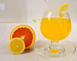 glass of orange juice