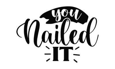 Nail Tech SVG T shirt Design Template