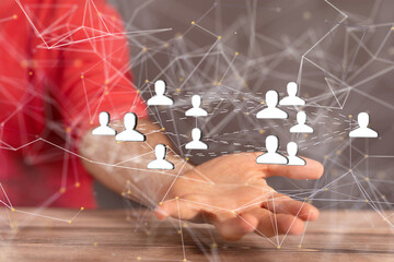 Global network. Blockchain. 3D illustration. Neural networks and artificial intelligence. Abstract