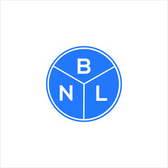 BNL letter logo design on white background. BNL  creative circle letter logo concept. BNL letter design.