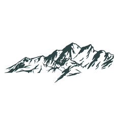 Mountain range stock illustration. The vector image is associated with the mountain landscape.