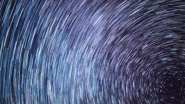 Monument Valley Startrails Around Polaris Arizona and Utah USA Astrophotography Time Lapse
