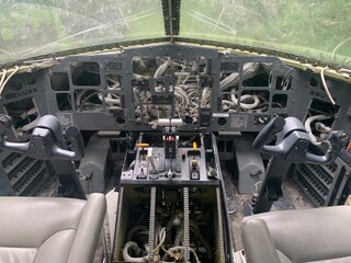 helicopter old cockpit