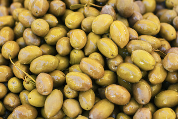 Green Olive On Local Farmers Market 