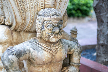 Taken on 29-3-2022 Thao Wessuwan Sitting at Wat Phra Phutthachai It's a giant on-off. Saraburi City Gate