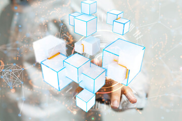 conference Digital Network and data concept 3d