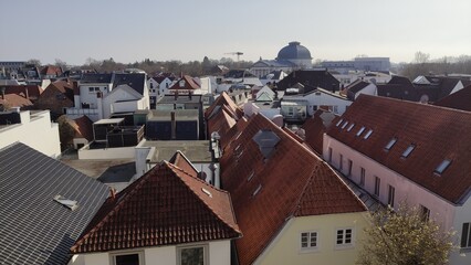 Innenstadt on Oldenburg i. O. an einem wolkenfreien Sommertag