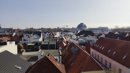 Innenstadt on Oldenburg i. O. an einem wolkenfreien Sommertag