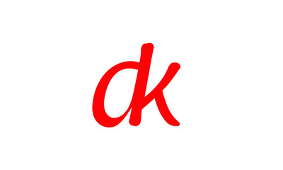 DK KD logo design vector icon initial letter
