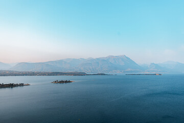 Monochrome seascape in Nafplio, Peloponnese, Greece