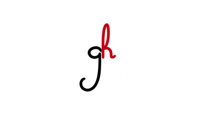 gk vector design alphabet logo design