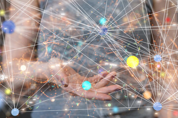 Business intelligence analyst dashboard on virtual
