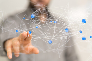 conference Digital Network and data concept 3d