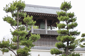 忍城の中にある鐘つき堂