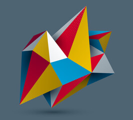 Low poly abstract form, vector future shape design polygonal art, dimensional geometric dynamic tech theme, with mesh lines.