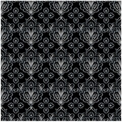 Seamless pattern floral ethnic decoration in art Deco style.