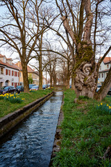 Weilheim in Oberbayern, Weilheim, Oberbayern, Bayern, Obere Stadt, Stadt, Bach, Deutschland