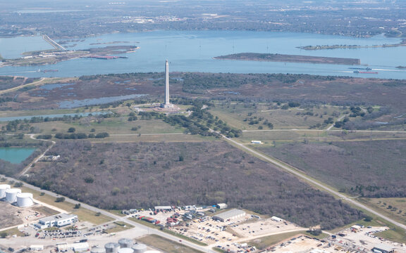 Photo Of The Famous San Jacinto Battlefield And Monument Of The Texas Revolution