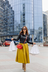 Portrait of young pretty stylish girl