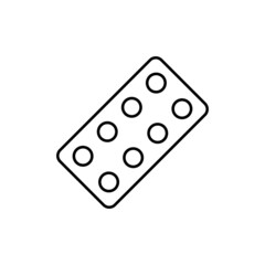 Pills blister icon