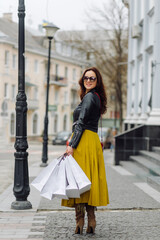 Portrait of young pretty stylish girl