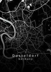 Dusseldorf Germany City Map