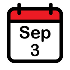 Calendar icon with third September