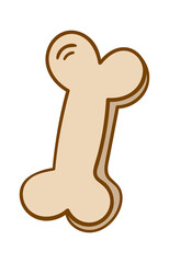 Dog Bone Icon. Pet Food. Vector illustration
