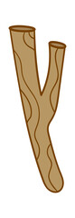 Wooden Stick. Vector illustration