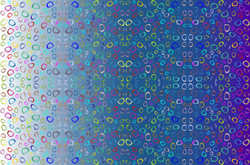 abstract vector background with irregular circles and rings