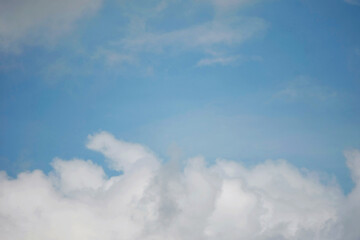 Clouds on the blue sky nature with space background wallpaper