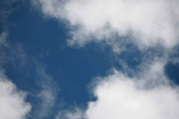 Clouds on the blue sky nature with space background wallpaper