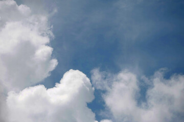 Clouds on the blue sky nature with space background wallpaper