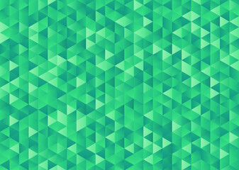 Abstract green gold triangle geometric gradient background	