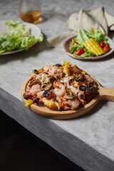 homemade flatbread pizza