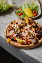 homemade flatbread pizza