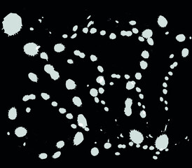 
Abstraction. Abstract white spots on a black background for different designs. Vector illustration.