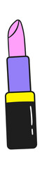 Female Lipstick Beauty Cosmetics Icon. Vector illustration