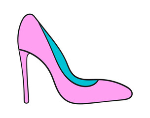 Female Footwear Icon. Vector illustration