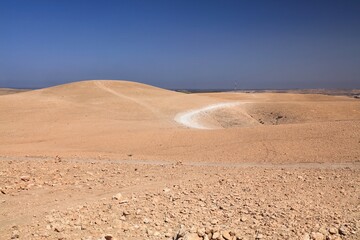 Fototapeta na wymiar Agafay desert near Marrakech, Morocco