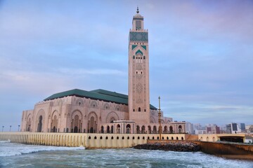 Fototapeta premium Casablanca city - Hassan II Mosque