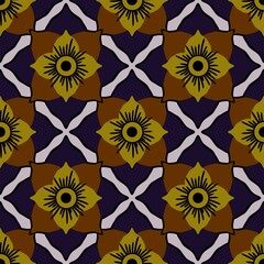 Simple floral seamless pattern with flowers for fabrics and cards and linens and kids and wrapping paper