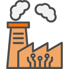 Smart Factory Icon