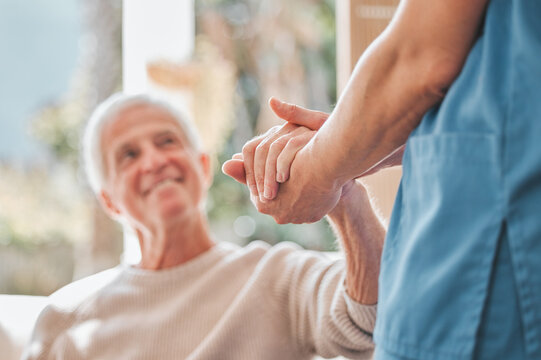 You bring sunshine into my life. Shot of a nurse offering her elderly male patient support.