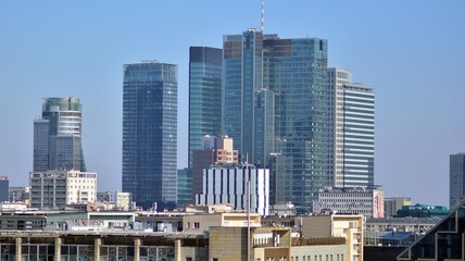 Aerial view of the city 